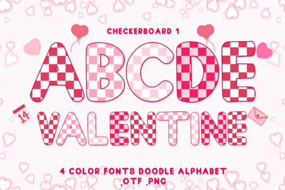 Checkerboard 1: Adorable Color Fonts for Creative Projects