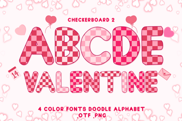 Checkerboard 2: Adorable Color Fonts for Creative Design