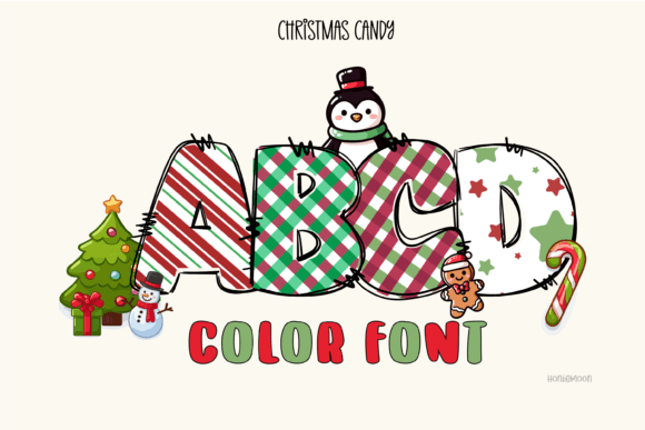 Christmas Candy: Creative Fonts for Festive Designs