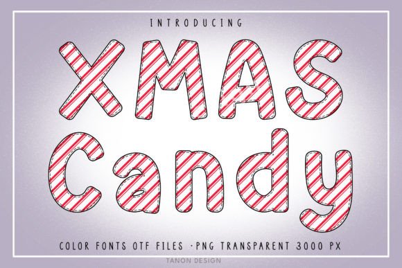 Design Sweetness: Using Xmas Candy Fonts for Festive Projects