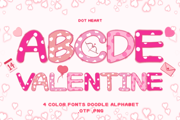 Dot Heart: Colorful Typography for Modern Design