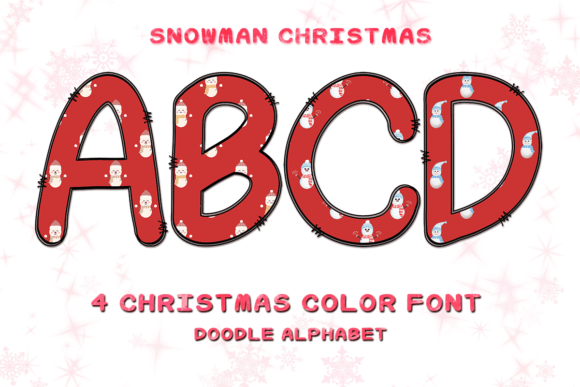 Enchanting Snowman Typography for Festive Design Magic