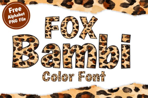Fox Bambi: A Vibrant Decorative Color Font for Modern Design