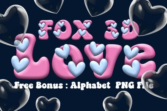 Fox Love 3D: A Color Font for Warmth and Creativity