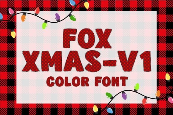 Fox Xmas-v1: A Festive Color Font for Modern Design