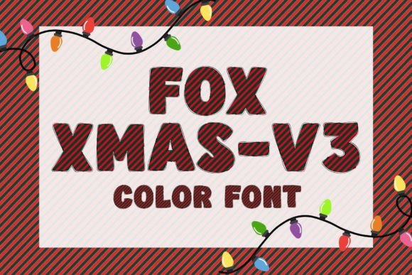 Fox Xmas-v3: Elevating Festive Design with Color Fonts
