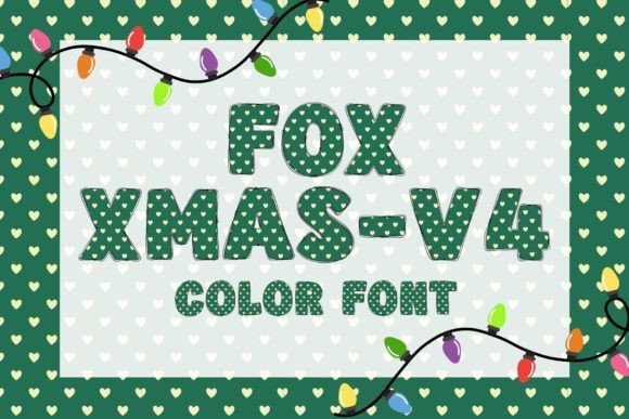 Fox Xmas-v4: Elevate Your Festive Designs with Color Typography