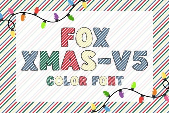 Fox Xmas-v5: A Festive Color Font for Vibrant Designs