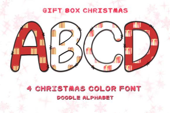 Gift Box: Adorable Color Fonts for Festive Design
