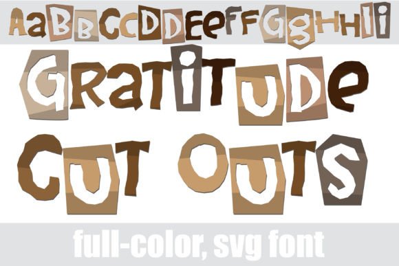 Gratitude Cut Outs: Infusing Autumn Warmth into Modern Design