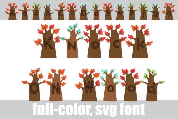 Knock on Wood: Elevate Designs with Whimsical Fall Typography