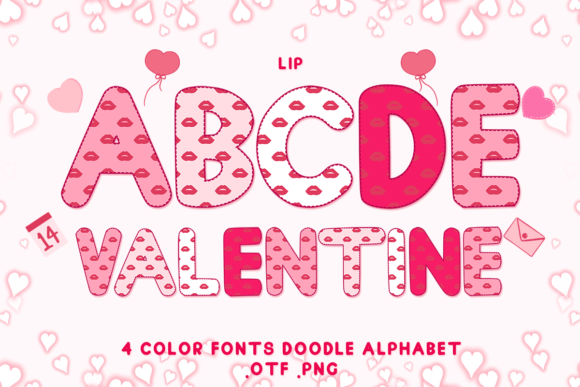 Lip: Adorable Color Fonts for Heartfelt Design