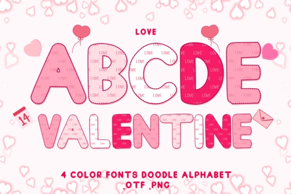 Love in Design: Adorable Color Fonts for Creative Projects