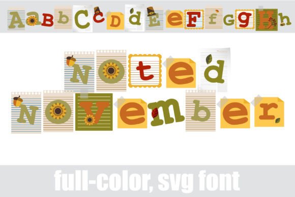 Noted November: Elevate Your Fall Designs with a Festive SVG Font