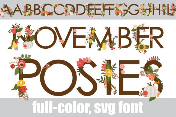 November Posies: Adding Vibrant, Festive Flair to Your Designs