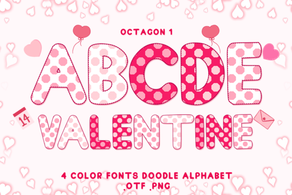 Octagon 1: Adorable Color Fonts for Creative Design