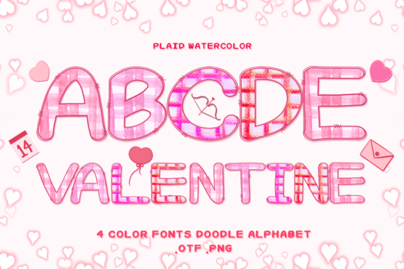 Plaid Watercolor: The Adorable Color Font for Modern Design