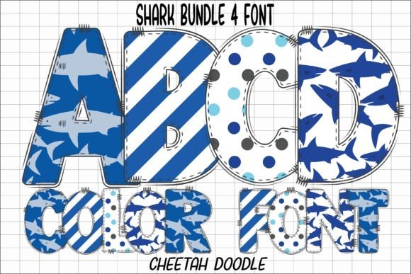 Shark Font: A Bold Color Font for Creative Design
