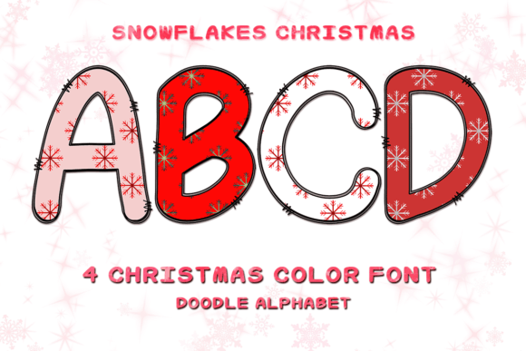 Snowflakes: Adorable Color Fonts for Festive Design