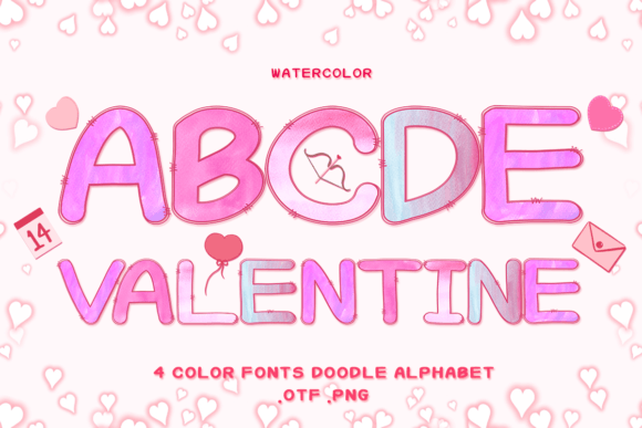 Watercolor & Adorable Fonts: Design with Heart