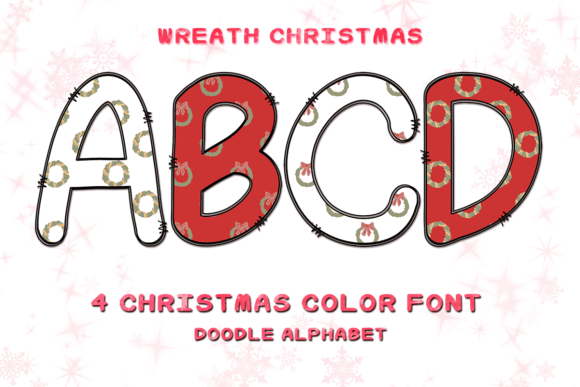 Wreath: Adorable Color Fonts for Festive Design